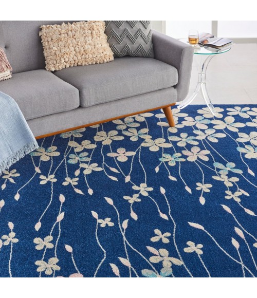 Nourison TRANQUIL Area Rug Nourison Tranquil Area Rug TRA04-Navy