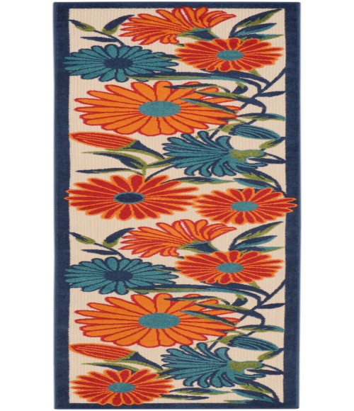 Nourison Aloha Multicolor ALH33 2 ft. 3 in. X 8 ft. Rectangle Rug