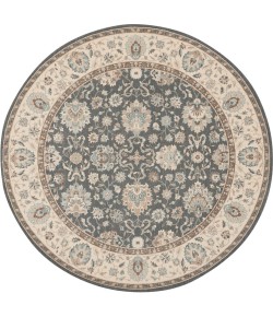 Nourison Home Living Treasures LI16 Grey/Ivory 7 ft. 10 in. Round Area Rug