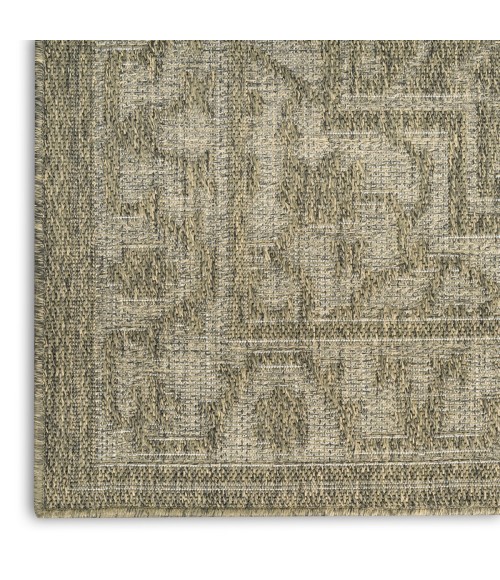 Nourison Tulum Olive TLM05 6 ft. X 9 ft. Rect. Rug
