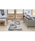 Nourison Astra Machine Washable Ivory Grey ASW15 2 ft. X 6 ft. Rectangle Rug