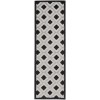 Nourison Home Aloha ALH26 Black White 2 ft. X 6 ft. Area Rug