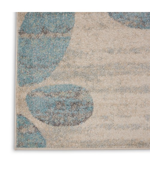 Nourison TRANQUIL Area Rug Nourison Tranquil Area Rug TRA01-Ivory/Light Blue