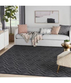 Nourison Versatile - Nrv01 Charcoal Black Area Rug 9 ft. X 12 ft. Rectangle