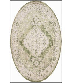 Nourison Astra Machine Washable Ivory Green ASW11 7 ft. 10 in. Round Rug