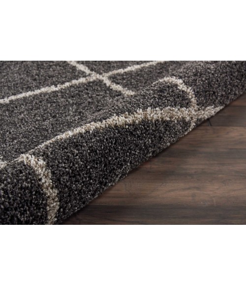 Nourison Brisbane Round Area Rug BRI03-Charcoal