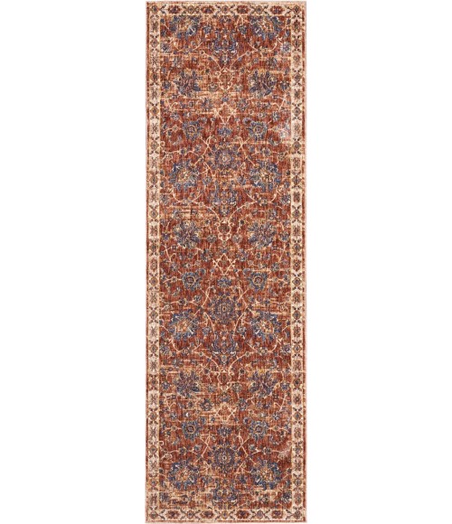 Nourison RESEDA Area Rug Nourison Reseda Runner Area Rug RES02-Brick