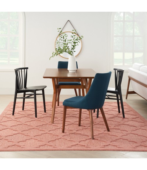 Nourison Easy Care Area Rug Nourison Easy Care Area Rug NES01 Coral/Orange