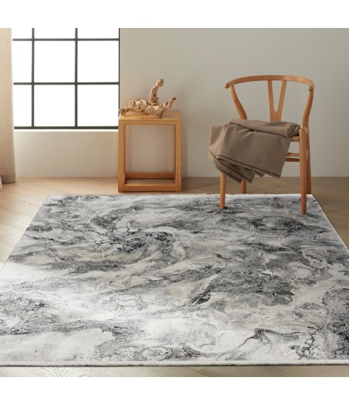 Calvin Klein Balian Area Rug Calvin Klein Balian Area Rug CK56 Silver/Black