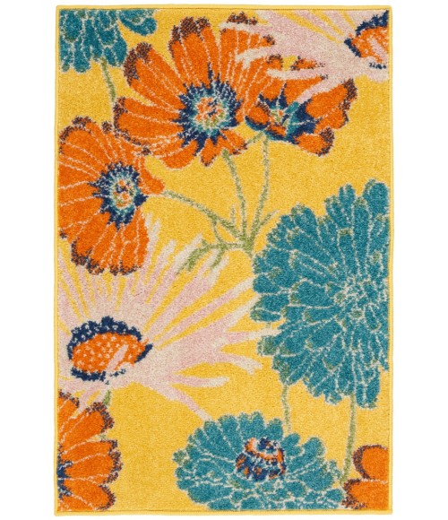 Nourison Allur Area Rug ALR06-Yellow Multicolor