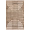 Nourison Astra Machine Washable Latte ASW03 4 ft. X 6 ft. Rectangle Rug