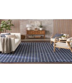 Nourison Reversible Indoor Outdoor Navy RVB01 8 ft. X 10 ft. Rectangle Rug