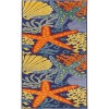 Nourison Aloha Navy Multicolor ALH24 2 ft. X 6 ft. Rectangle Rug