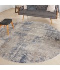 Nourison Rustic Textures Area Rug RUS05 Beige/Grey 5'3" Round
