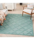 Nourison Easy Care Area Rug NES01 Aqua/Teal