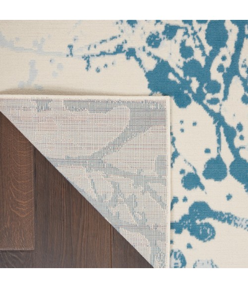 Nourison Jubilant Area Rug JUB12-Ivory/Blue