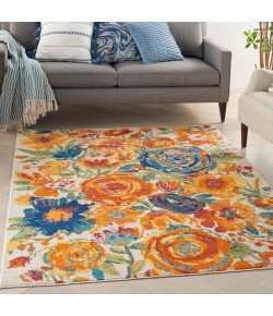 Nourison Allur - Alr07 Ivory Multicolor Area Rug 4 ft. X 6 ft. Rectangle