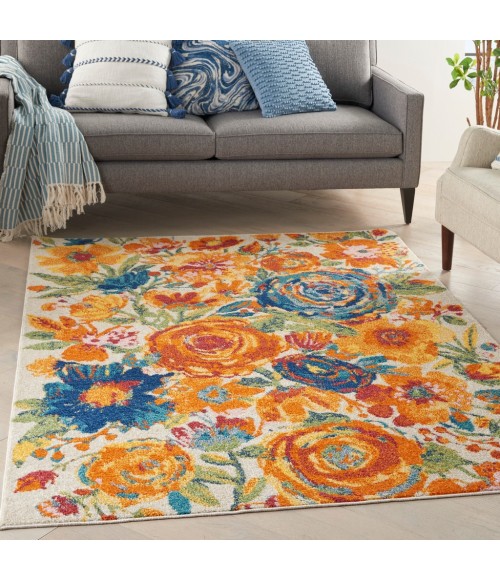 Nourison ALLUR Area Rug Nourison Allur Area Rug ALR07-Ivory Multicolor