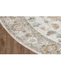 Nourison Astra Machine Washable Silver Grey ASW12 5 ft. 3 in. Round Rug
