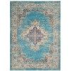 Nourison Passion - Psn03 Light Blue Area Rug 3 ft. 9 X 5 ft. 9 Rectangle