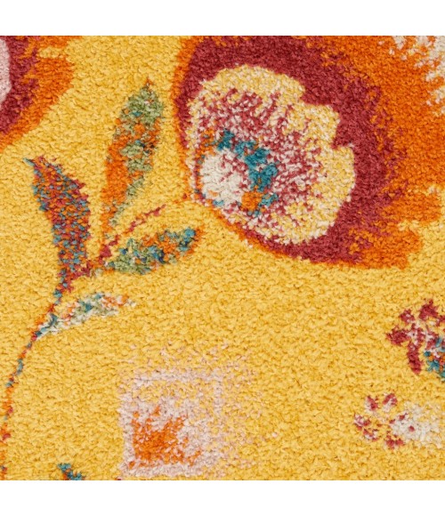 Nourison Allur Area Rug ALR08-Yellow Multicolor