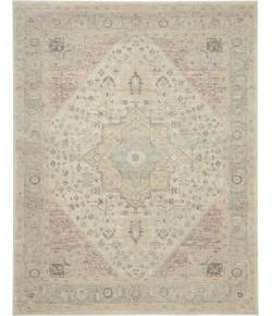 Nourison Tranquil(Traql) - Tra06 Ivory Pink Area Rug 8 ft. 10 X 11 ft. 10 Rectangle