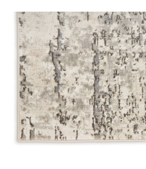 Nourison Quarry Ivory Blue Grey QUA01 10 ft. X 14 ft. Rect. Rug