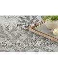 Nourison Garden Oasis Grey GOA05 8 ft. X 10 ft. Rectangle Rug