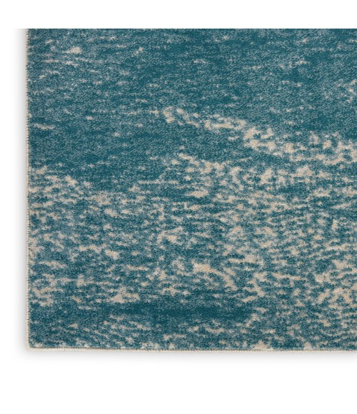 Nourison Maxell Area Rug MAE06 Ivory/Teal 5'3" x 7'3"