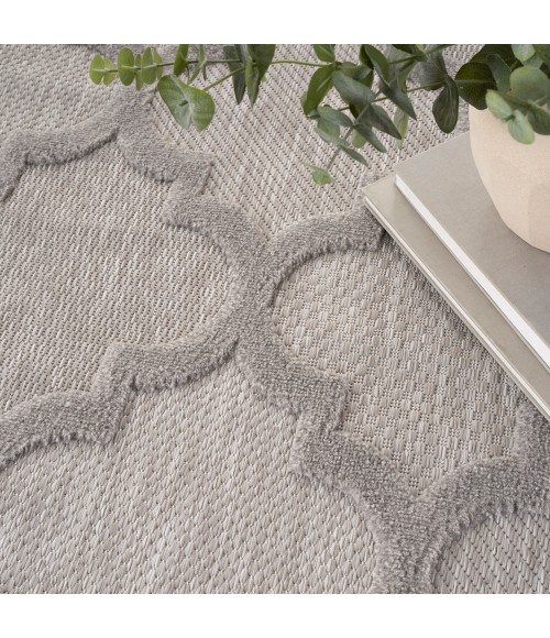 Nourison Easy Care Area Rug NES01 Silver Grey