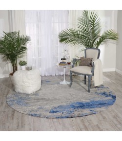 Nourison Twilight - Twi22 Blue Grey Area Rug 8 ft. Round