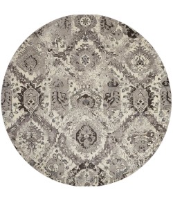 Nourison Twilight - Twi03 Ivory Grey Area Rug 8 ft. Round