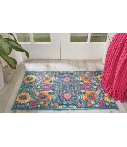 Nourison Home Passion PSN01 Denim 1 ft. 10 in. X 2 ft. 10 in. Area Rug