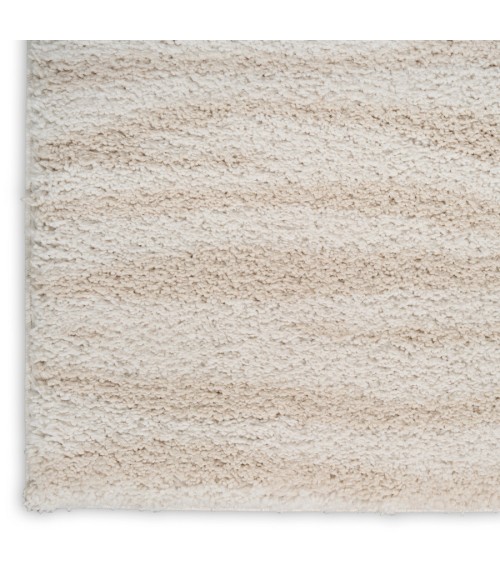 Nourison Home Modern Shag Ivory Beige MMD05 5 ft. 3 in. X 7 ft. Rectangle Rug