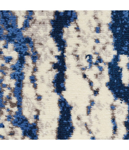 Twilight Area Rug Nourison Twilight Area Rug TWI29 Ivory Blue 8'6" x 11'6"