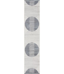 Nourison Astra Washables - Asw03 Ivory Blue Area Rug 2 ft. 2 in. X 10 ft. Runner