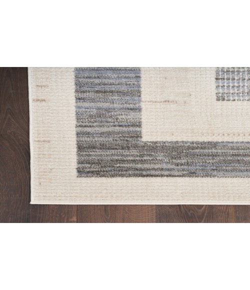 Nourison Serenity Home Grey Ivory Rug SRH07 9 ft. X 12 ft. Rectangle - Rugs Town Nourison Serenity Home Grey Ivory SRH07 9 ft. X 12 ft. Rectangle Rug