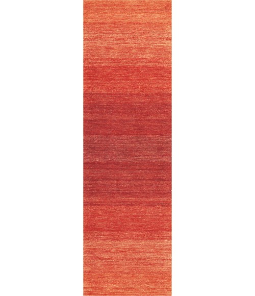 Calvin Klein Linear Glow Area Rug GLO01 Sumac