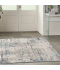 Nourison Quarry Ivory Grey Blue QUA01 5 ft. X Square Rug
