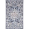 Nicole Curtis Machine Washable Series 1 Ivory Navy SR101 7 ft. 10 in. X 9 ft. 10 in. Rectangle Rug