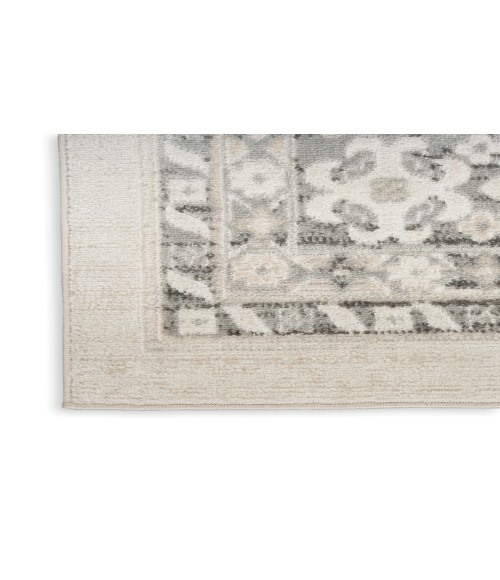 Nourison Serenity Home Ivory Grey SRH01 3 ft. 11 in. X 5 ft. 11 in. Rectangle Rug