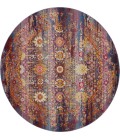 Nourison VINTAGE KASHAN Area Rug Nourison Vintage Kashan Round Area Rug VKA03-Red/Multicolor