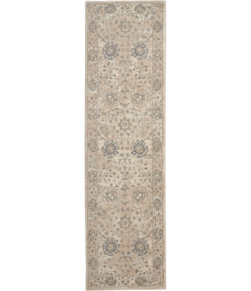 Nourison MOROCCAN CELEBRATION Area Rug kathy ireland Home Moroccan Celebration Runner Area Rug KI384-Ivory/Sand