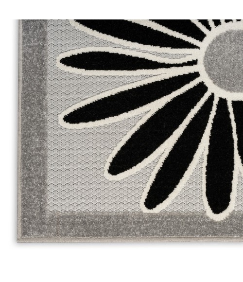 Nourison Aloha Area Rug ALH33 Black White