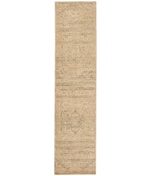 Nourison Silk Elements Runner Area Rug SKE14-Sand