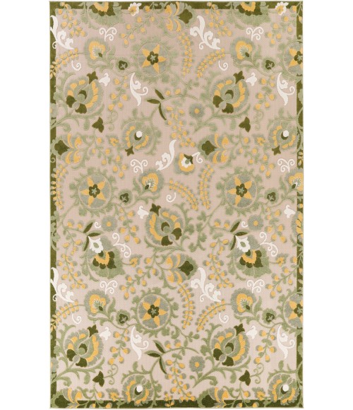 Nourison Aloha Ivory Green Rug ALH17 10 ft. X 14 ft. Rectangle - Rugs Town Nourison Aloha Ivory Green ALH17 10 ft. X 14 ft. Rectangle Rug