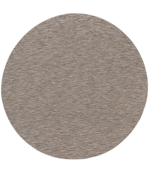 Nourison Washable Solutions Grey/Mocha WSL01 8 ft. X Round Rug