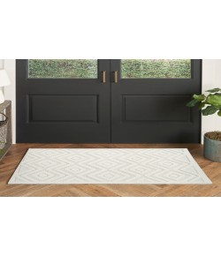 Nourison Versatile Ivory/White NRV01 2 ft. X 4 ft. Rectangle Rug