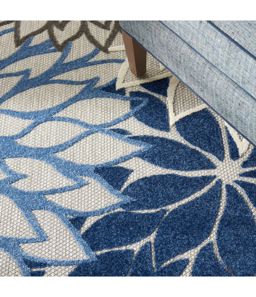 Aloha Area Rug Nourison Aloha Area Rug ALH05 Blue/Multicolor 9' x 12'