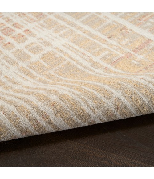 Nourison Home Washable Decor Beige Peach WSD07 5 ft. 3 in. X 7 ft. Rectangle Rug